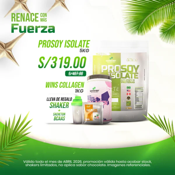 Prosoy Isolate – 5Kg / Wins Collagen – 1kg