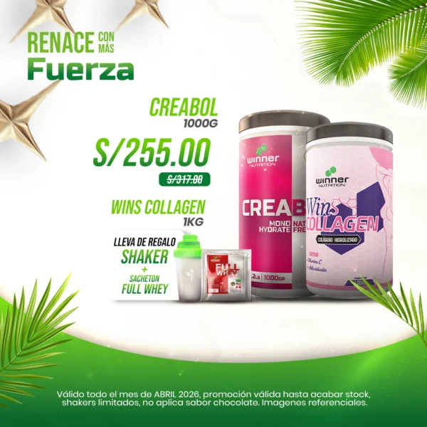 Creabol 1kg + Wins Collagen 1kg